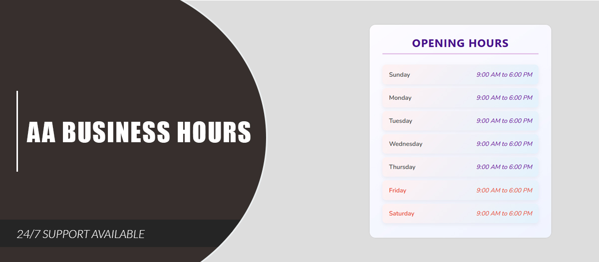 AA Business Hours