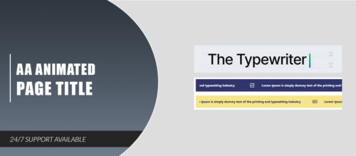 AA Animated Page Title