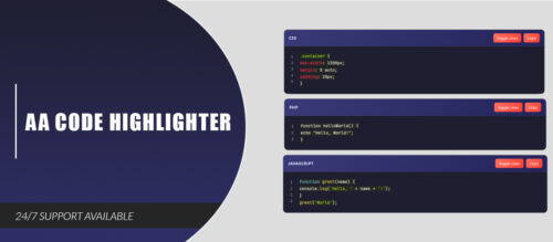 AA Code Highlighter