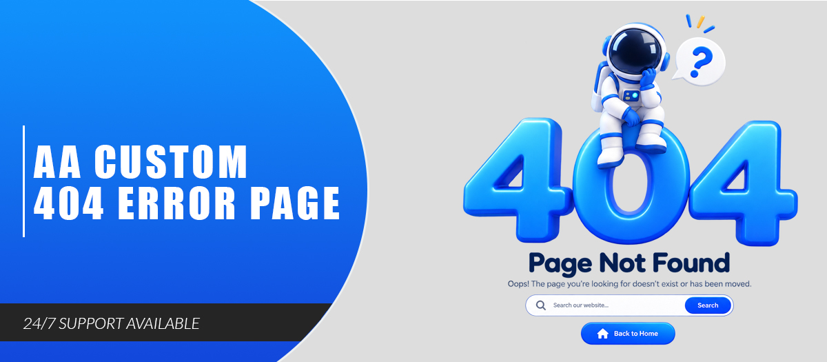 AA Custom 404 Error Page