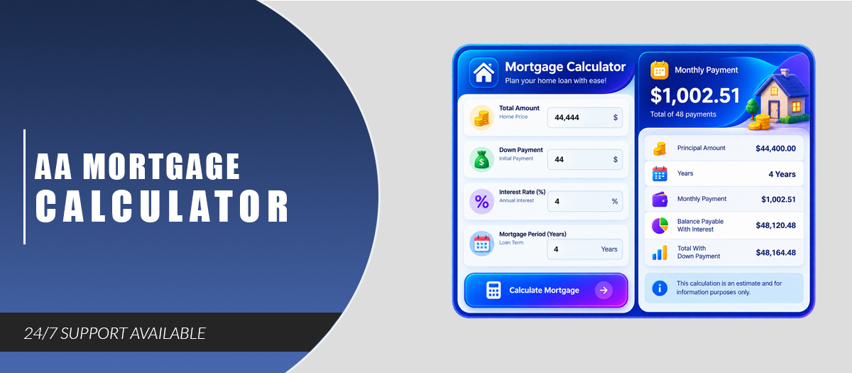AA Mortgage Calculator