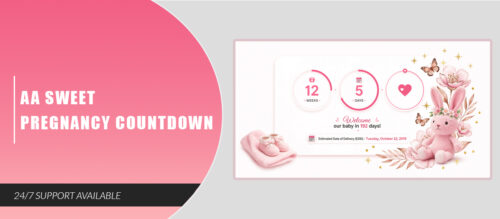 AA Sweet Pregnancy Countdown