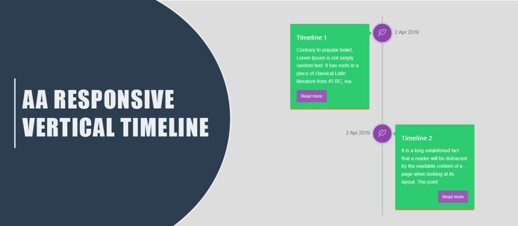aa-responsive-vertical-timeline - AA Extensions