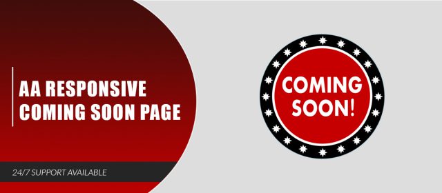 AA Responsive Coming Soon Page - AA Extensions