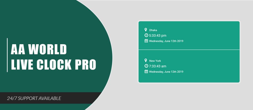 AA World Live Clock Pro - AA Extensions