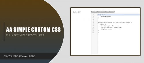 AA Simple Custom CSS