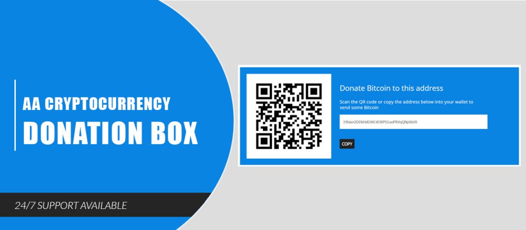 donation box cryptocurrency