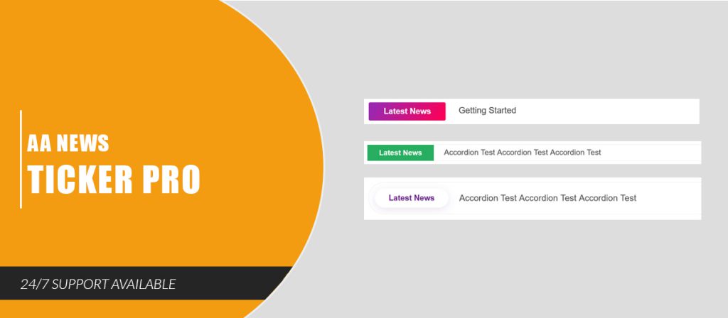 AA News Ticker Pro - AA Extensions