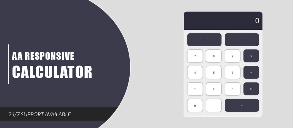 AA Responsive Calculator - AA Extensions