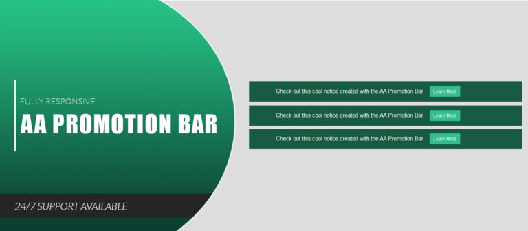 AA Promotion Bar - AA Extensions