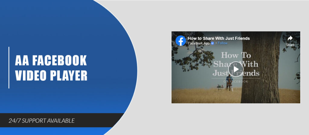 AA Facebook Video Player - AA Extensions