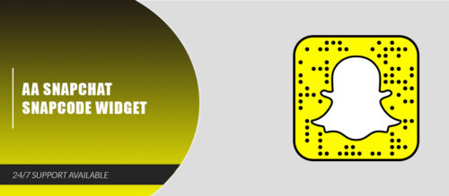 AA Snapchat Snapcode Widget