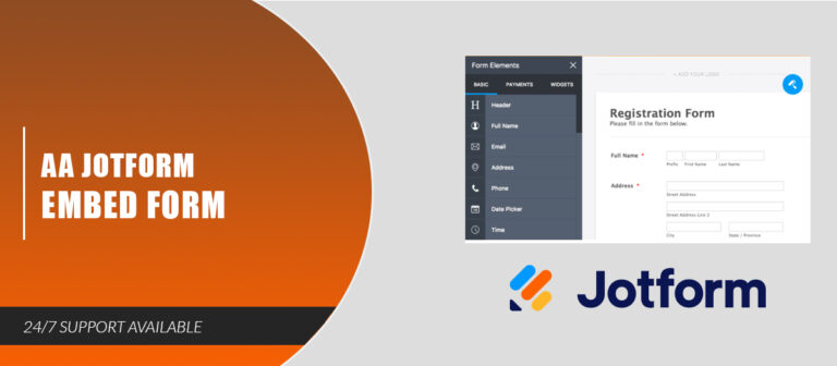 AA Jotform Embed Form - AA Extensions