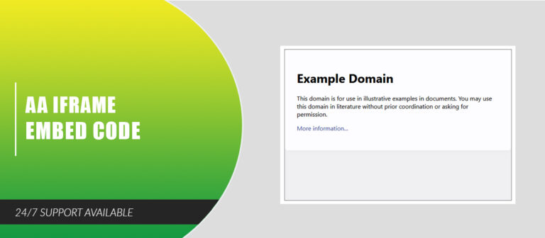 AA iframe Embed Code - AA Extensions