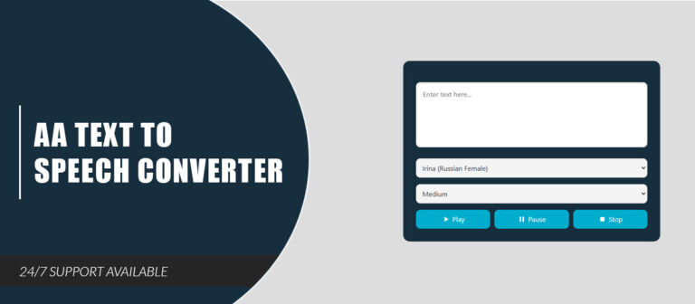 AA Text To Speech Converter - AA Extensions