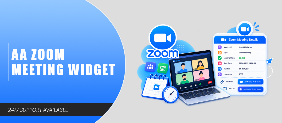 AA ZOOM Meeting Widget